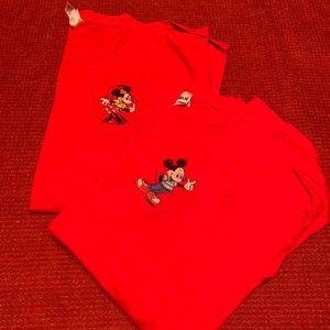 SET OF TWO VINTAGE MICKEY AND MINNIE MOUSE